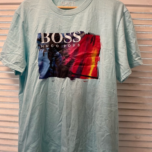 Hugo Boss Aqua Graphic Tee - Picture 1 of 3